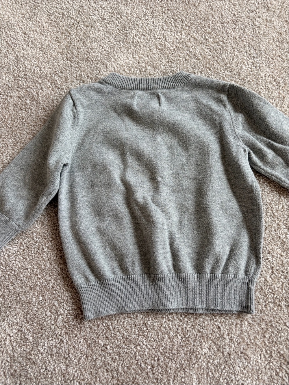 “Vintage” Children’s Place - Gray Sweater with Red Suspender Detail - Picture 2 of 4